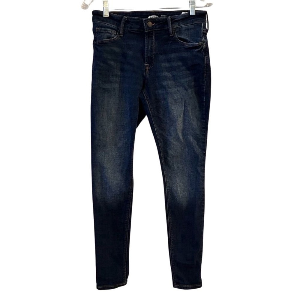 Old Navy Women's Skinny‎ Jeans Size 6 Blue Mid-Rise Stone Wash Denim
